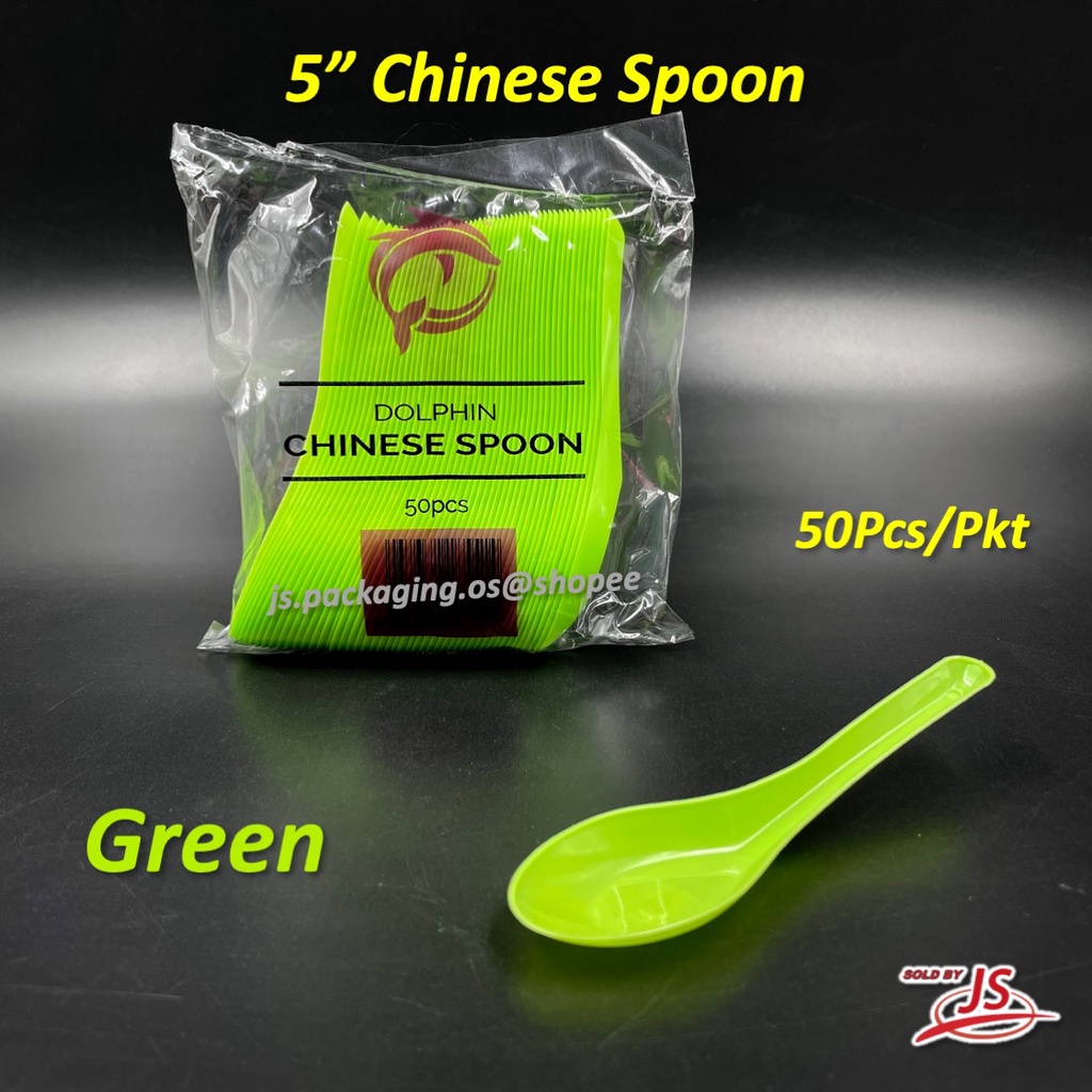 5“ Clear Plastic Chinese Spoon / Sudu Plastik Disposable Shopee Malaysia