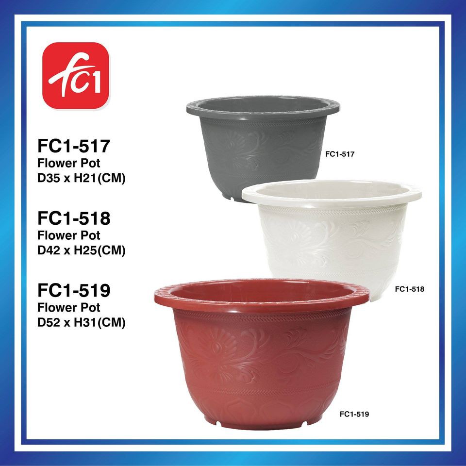 FC1 Diameter 52cm High Quality Ready Stock Design Garden Rolled Lip ...