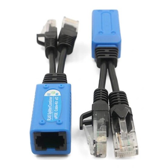 IPCCTV splitter Poe and Network Multiplexer RJ45, One Cat5e/6 Cable