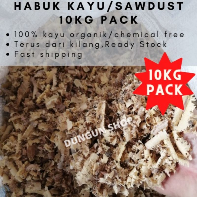 Habuk Kayuserbuk Kayusawdust Shaved Wood 10kg 1 Guni Shopee Malaysia