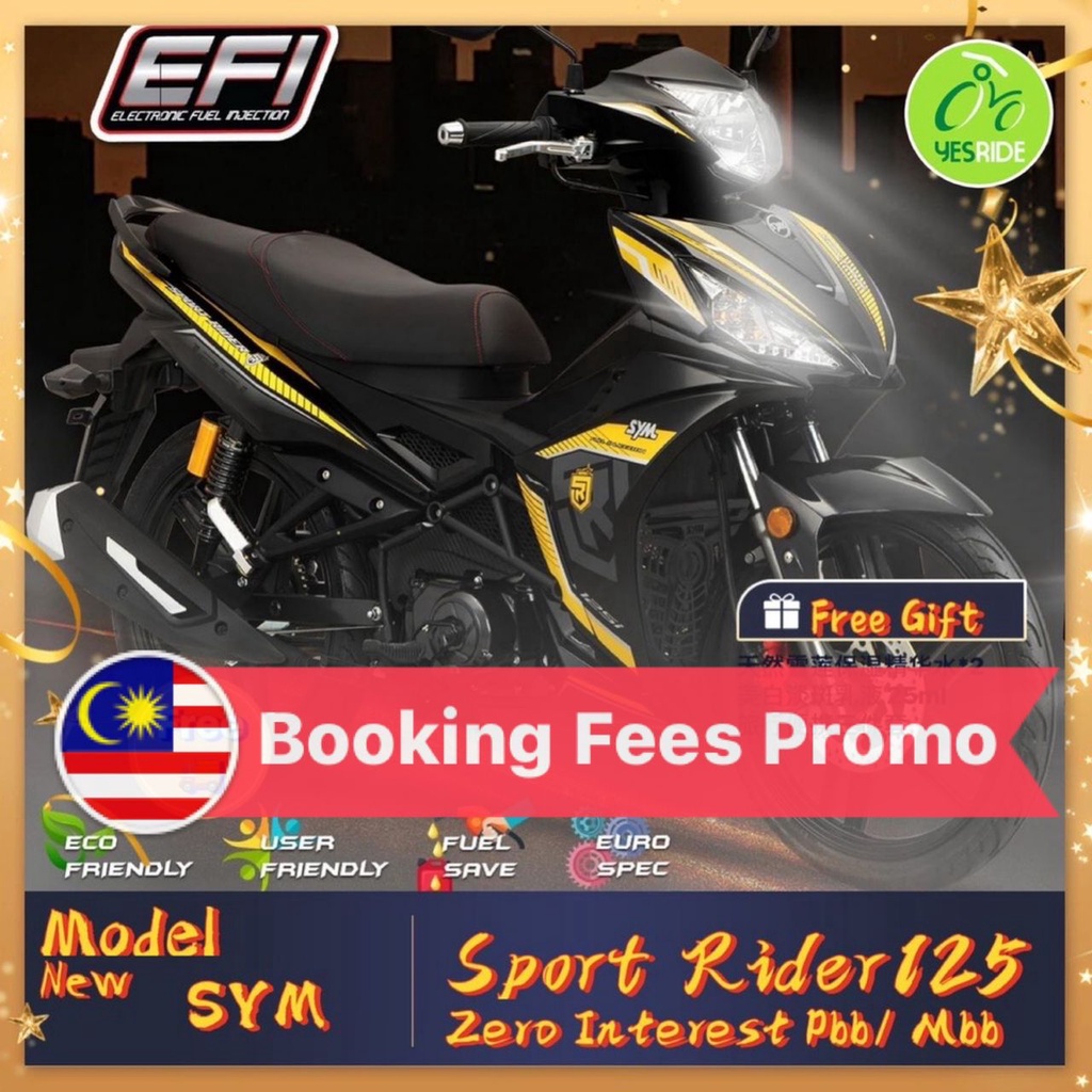 SYM SPORT RIDER 125 BOOKING FEES | Shopee Malaysia