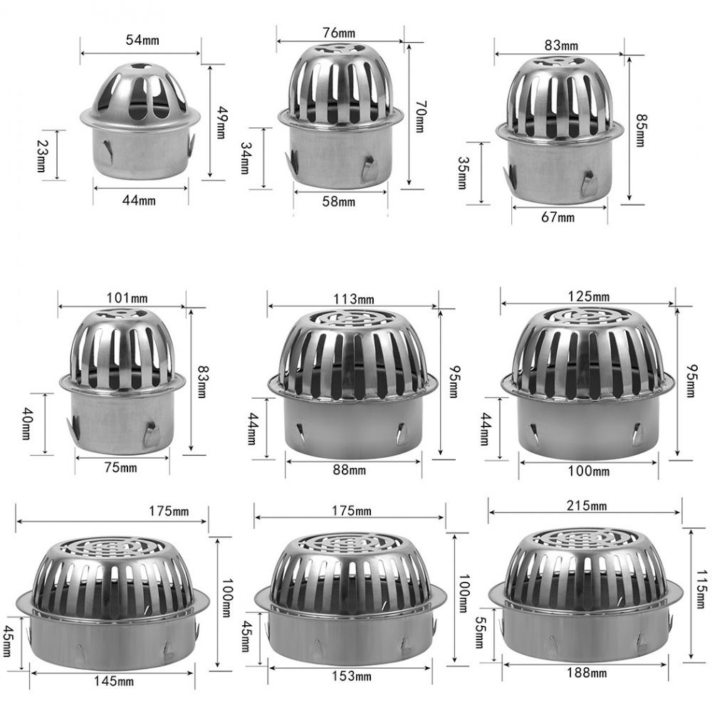 [readystock]floor Drain Leaf Trap Leaf Trap Gutter Anti Clogging For Balcony For Roof