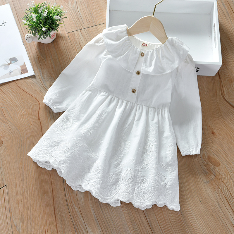 Baby Girl Long Sleeve White Dress Lace Baby Girl White Long Sleeve Top Best Baby  White