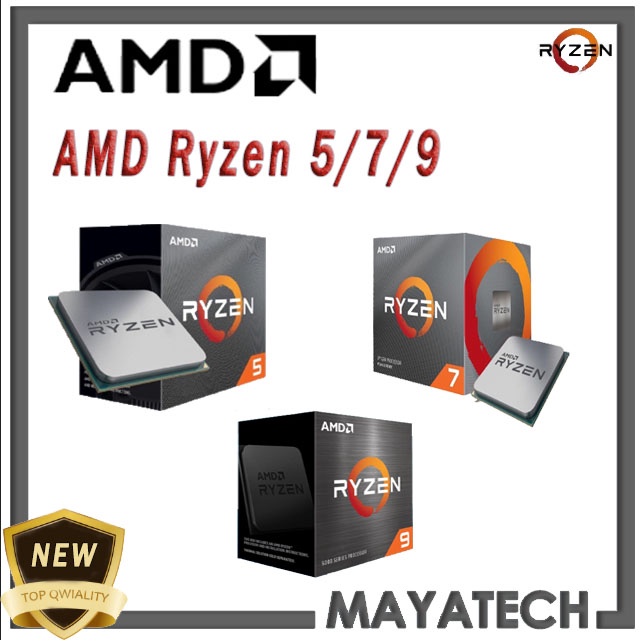 [New Original] AMD RYZEN CPU R5 5600X / 3600 / 5600G | R7 5800X / 5800G ...
