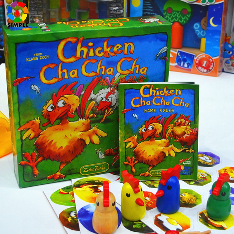 2 4 Players Chicken Cha With Expansion Funny Board Game For Family