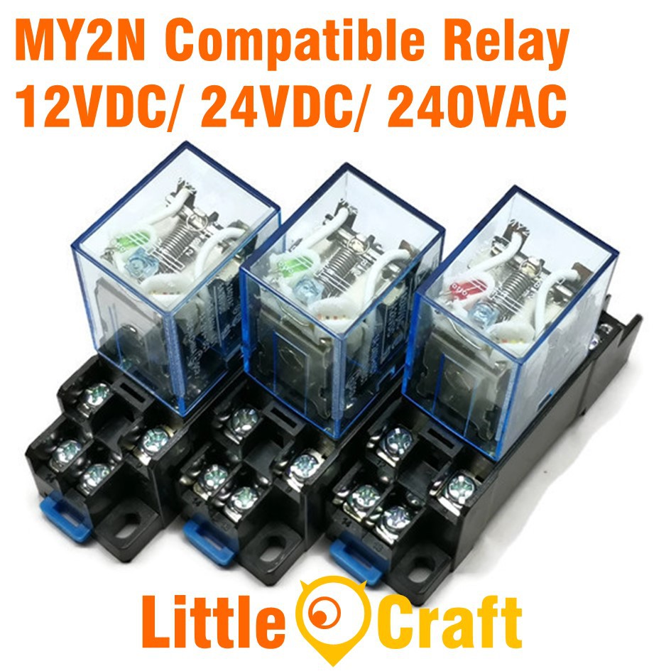 MY2N LY2N 12VDC 24VDC 240VAC Compatible Relay & Base Shopee Malaysia