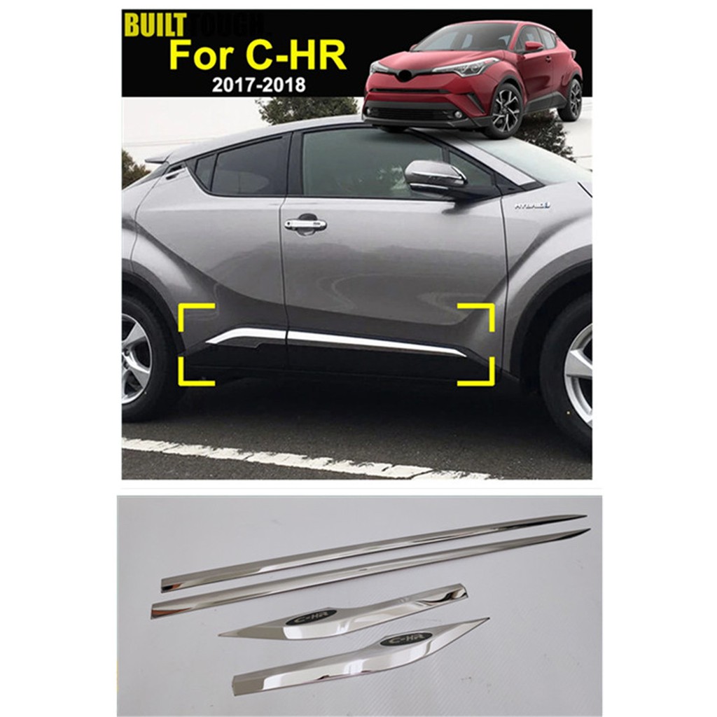 Persianas Laterais Toyota C-HR 2018-2022 - Preto Brilhante | Acessório Estilo