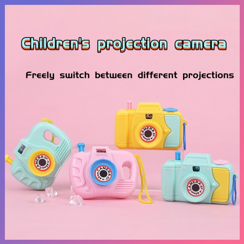 Kids Cartoon Simulation Mini Creative Projection Camera Educational Toy ...