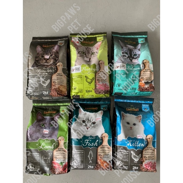 Leonardo Cat Food 1.8kg GF 2kg Adult Kitten Cat Kibbles Poultry Lamb Fish