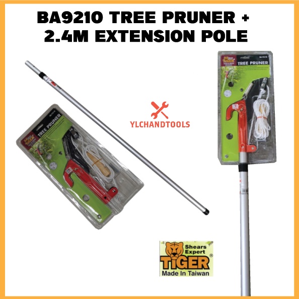 '' TIGER '' BA9310 RAMBUTAN PRUNERS TREE PRUNER ( 2.4M EXTENSION POLE