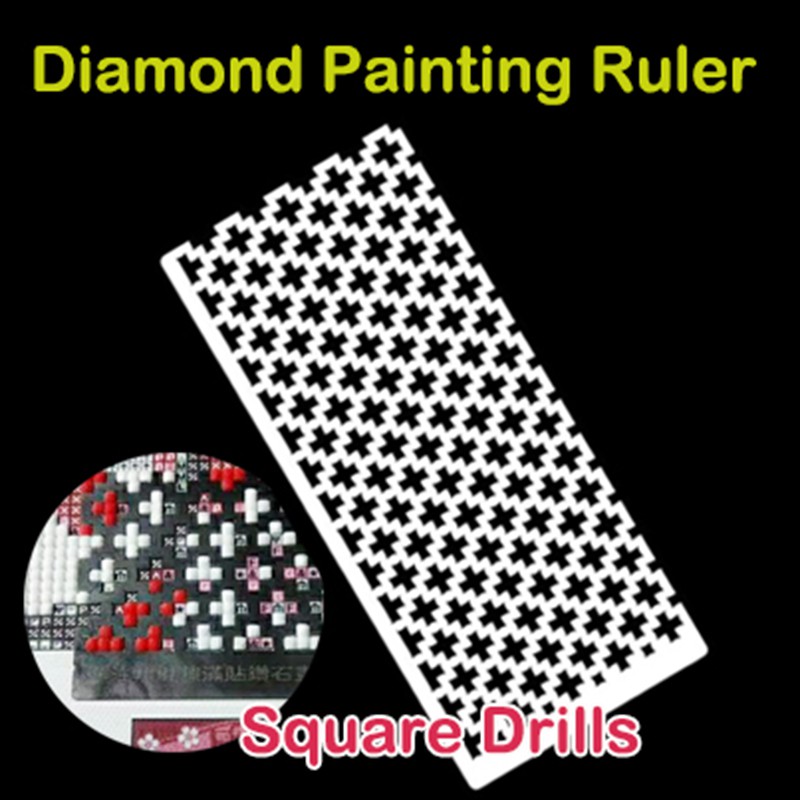 Diamond painting mesh ruler how I use it on round and squares drills 