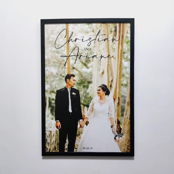 12x18, 16x24 PERSONALIZED SINTRA BOARD WITH FRAME | Shopee Malaysia