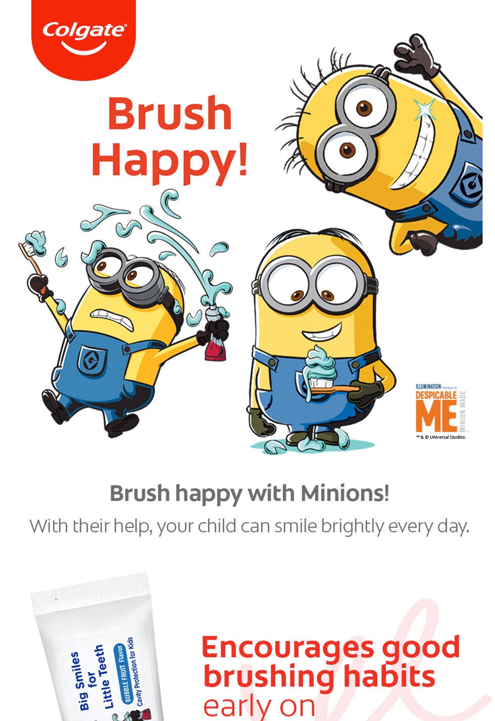 Colgate Kids Minion Toothpaste 40g | Shopee Malaysia