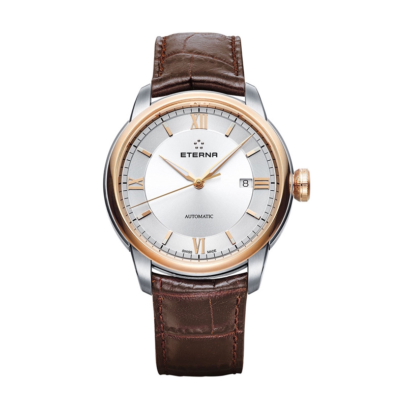 Eterna Eternity Adventic Date 41mm Silver Dial Brown Leather Automatic Watch 2970.53.17.1325 Shopee Malaysia