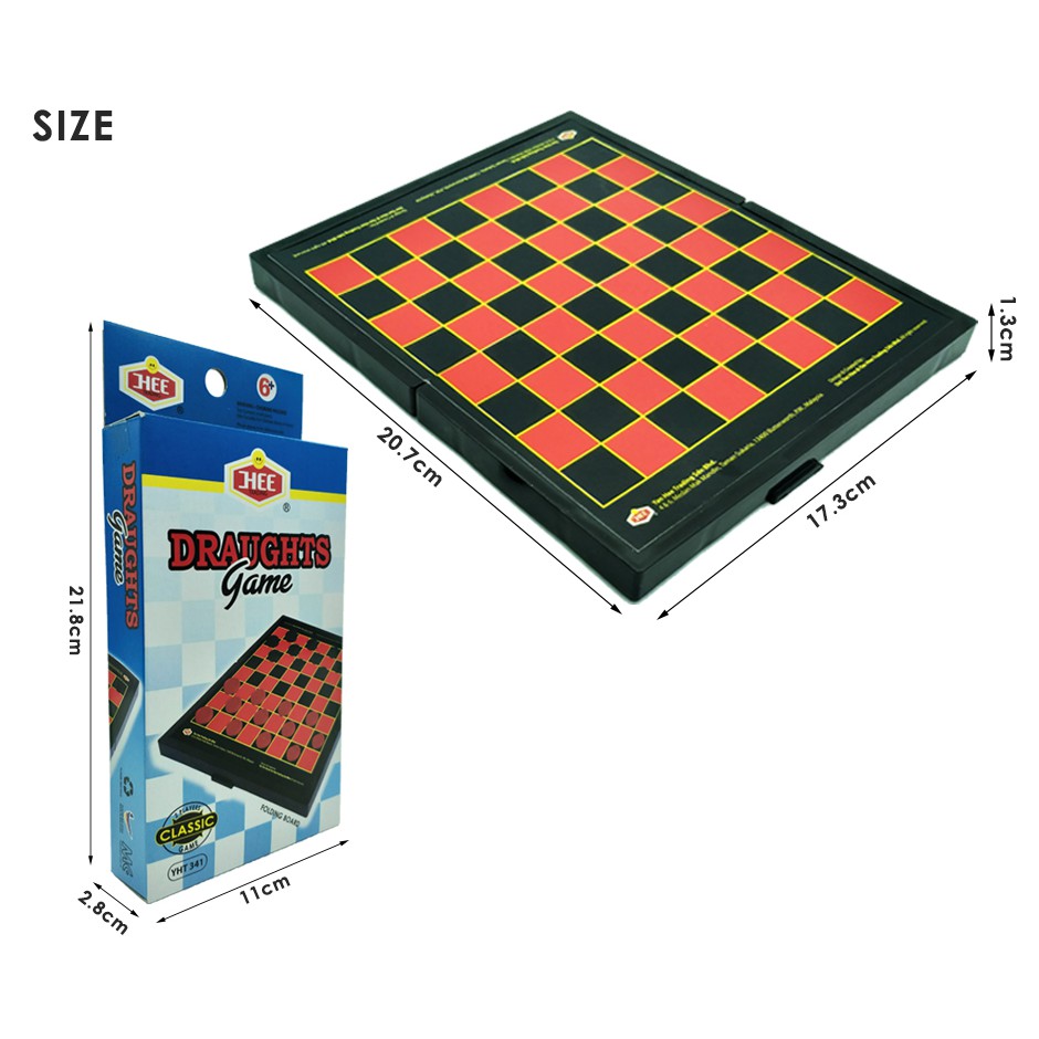 Mainan Papan Mini Lipat Ular/Dam Haji/Chess/Kapal Terbang Mini Board ...