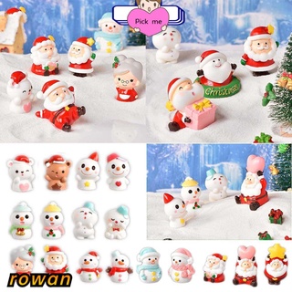 3pcs Christmas Party Straws Cartoon Santa Claus Snowman Sculpture