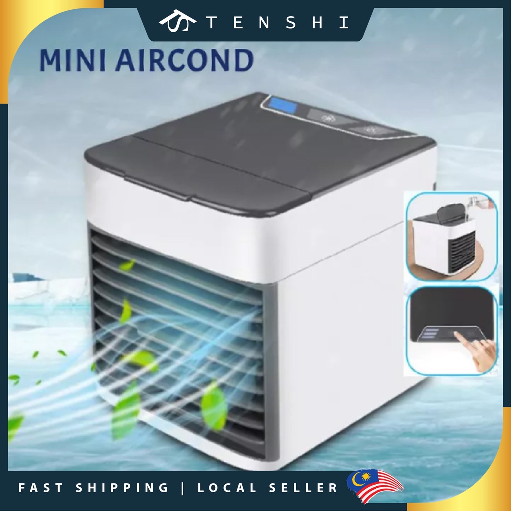 Portable USB Mini Aircond Evaporative Air Cooler Fan 3 Speed Personal