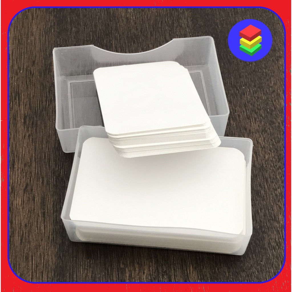 Portable Blank Paper 100 cards Memo Pads DIY Flash cards Short Notes ...