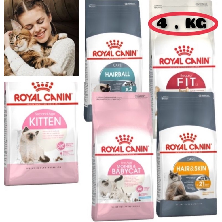 ROYAL CANIN Dry Cat Food 4kg , original Royal Canin Shopee Malaysia