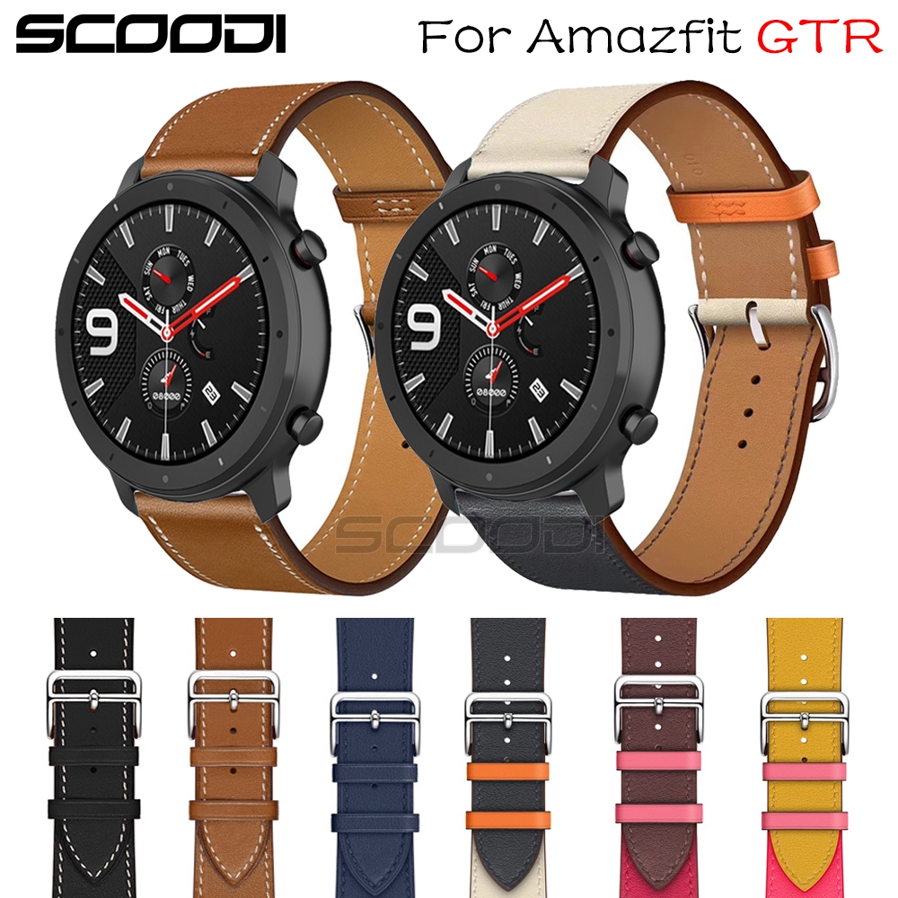 Amazfit Gtr Genuine Leather Strap  Amazfit Gtr Watch Band Leather