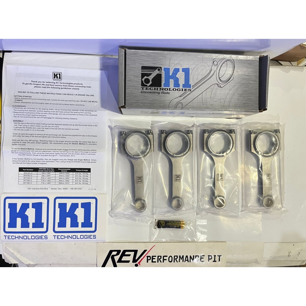 K1 Technologies HBeam Lightweight Conrod connecting rods for