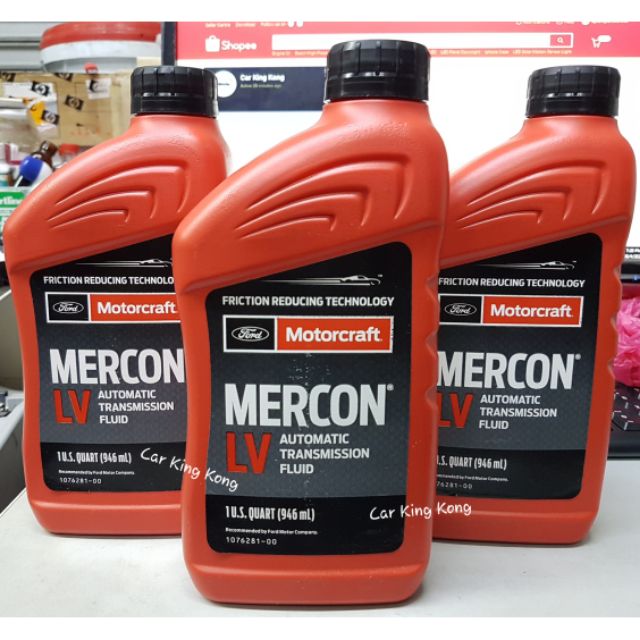 FORD MOTORCRAFT Mercon LV Automatic Transmission Fluid for FORD Ranger T6  946ml 1076281-00