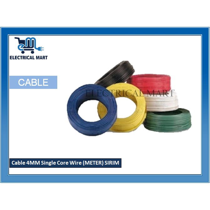 Cable 4MM Single Core Wire (METER) Shopee Malaysia