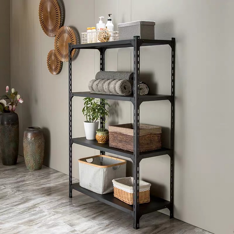 Shopping Steel Storage Rack 5 Layer Foldable Adjustable Shelves Home ...