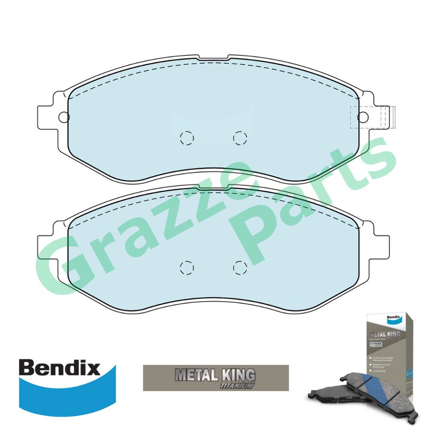 Bendix Metal King Titanium Brake Pad Front DB1748 Proton Saga BLM FL FLX Savvy