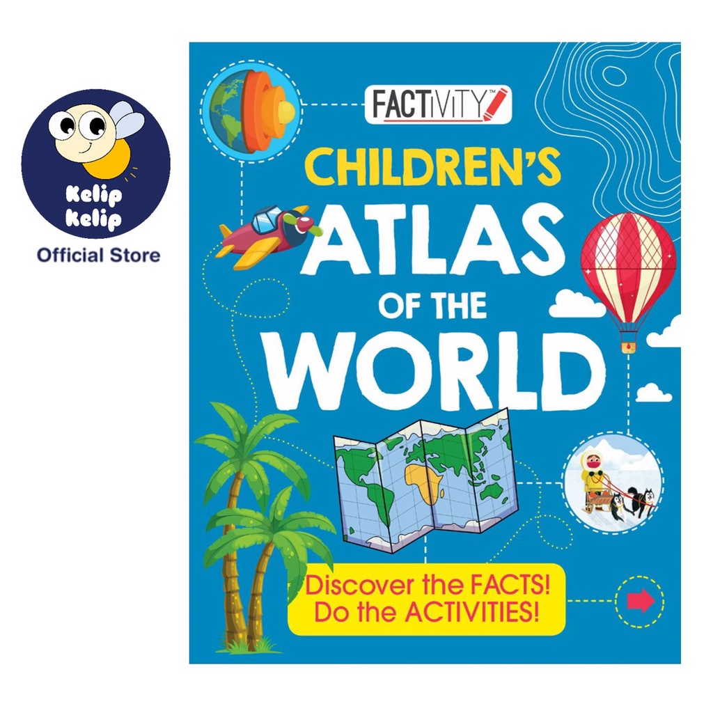 Factivity Children Atlas of the World Book For Kids To Read Learn ...