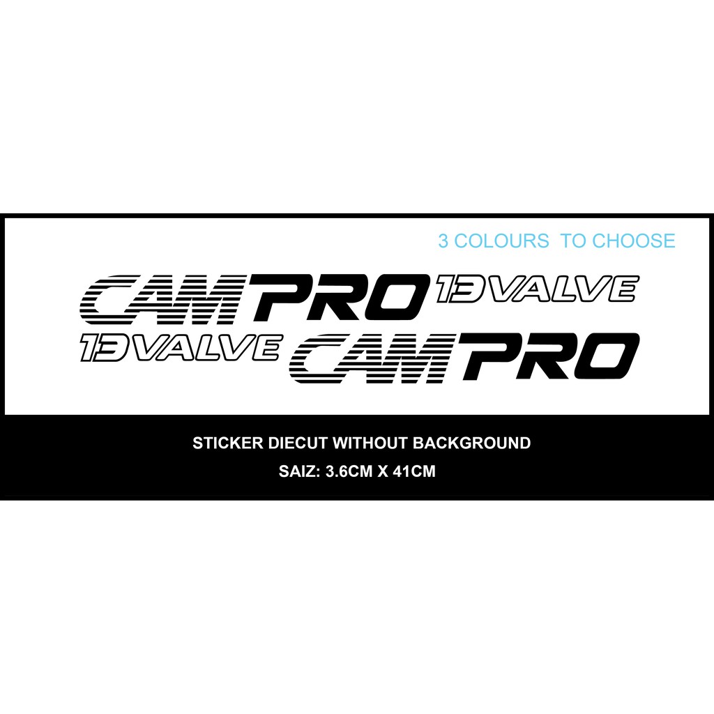 STICKER CAMPRO 13 (SIDE BODY STICKER) | Shopee Malaysia