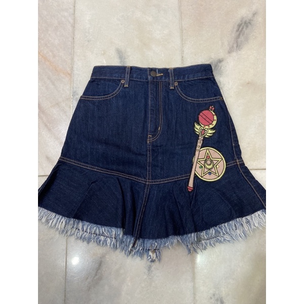 WS001 DARK BLUE JEAN SKIRT | Shopee Malaysia