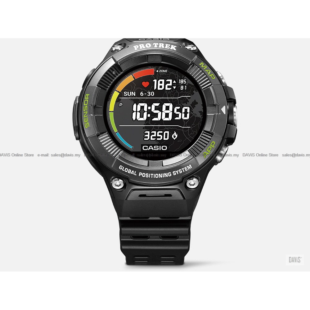 CASIO WSD F21HR Pro Trek Smartwatch Heart Rate Monitor Wearable Map Original