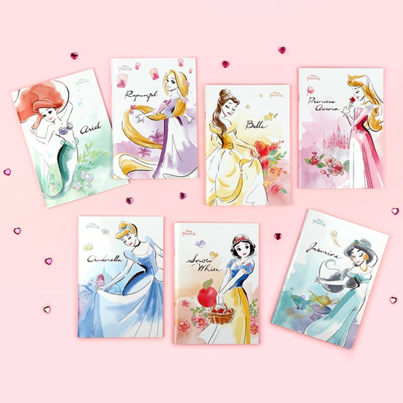 [LAST STOCK] Disney Princess 30sheets Grid Blank Notebook Notepad Snow ...