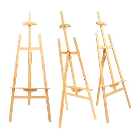 Solid Wood Easels, 150cm/175cm Tall Folding Easel Adjustable Height  Painting Holder Portable Display Easel for Pictures, Posters and  Crafts(Size:175CM,Color:A) (A 150CM) : : Home