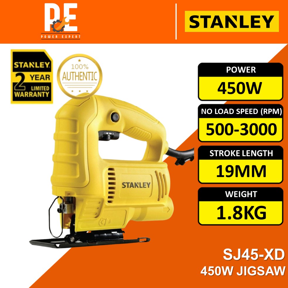 STANLEY SJ45 CORDED JIGSAW 450W 500-3000RPM | Shopee Malaysia