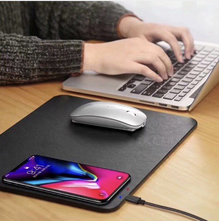 Original Qi Wireless Phone Charger Mouse Pad Charging Mat Qi | Shopee ...