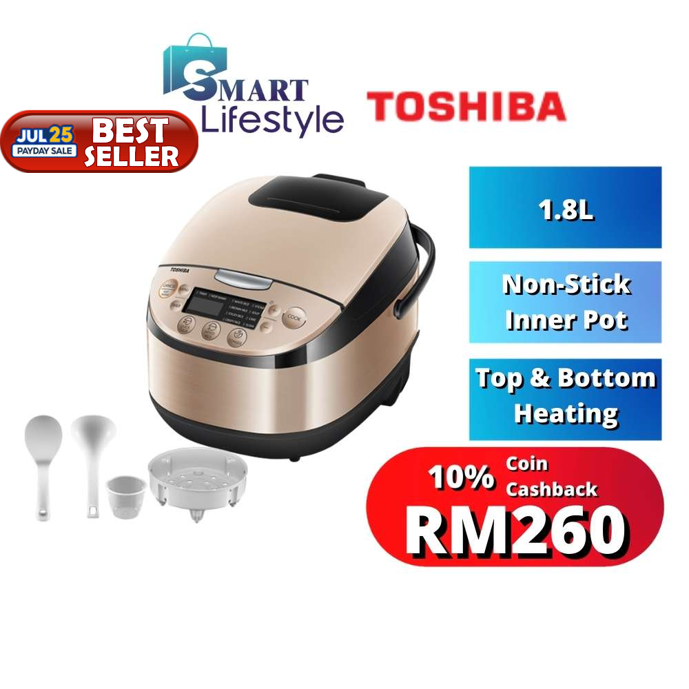 Toshiba/Midea Digital Rice Cooker (1.8L) RC18DR1NMY / IH LOW SUGAR