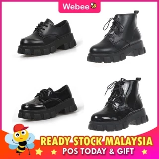 READY STOCK🔥WEBEE Boots Bonnie Women korean style Fashion Casual Platform Martin Thick Sole Strap Casual Oxford Shoes
