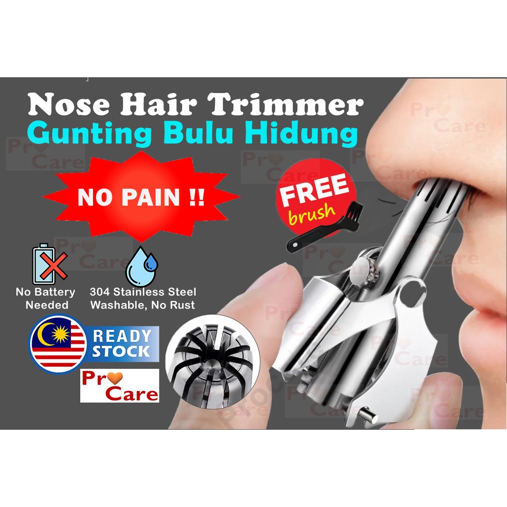 ProCare Nose Hair Trimmer Clipper Cutter Removal Wax Pemotong Cukur ...