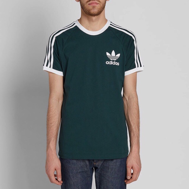 Adidas Retro California Green Army T Shirt Shopee Malaysia