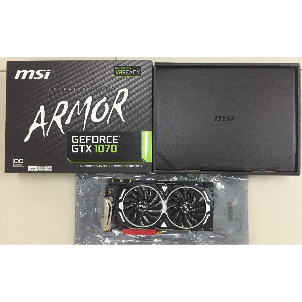 MSI GTX 1070 ARMOR 8G OC (USED) | Shopee Malaysia