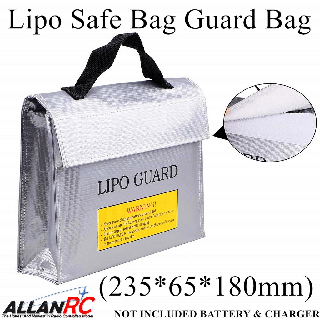 Lipo Battery Safe Bag, Fireproof Explosionproof Practical Safe Protection Bag For Lipo Battery Storage And Charging 3pcs