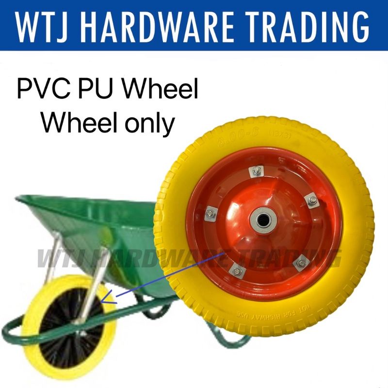 Solid PU Wheel Air Wheel / Wheel Barrow tyre only / Tayar kereta sorong