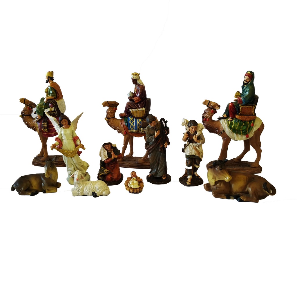 Christmas Nativity Village / Belen with Three Kings Set of 11 | Shopee ...