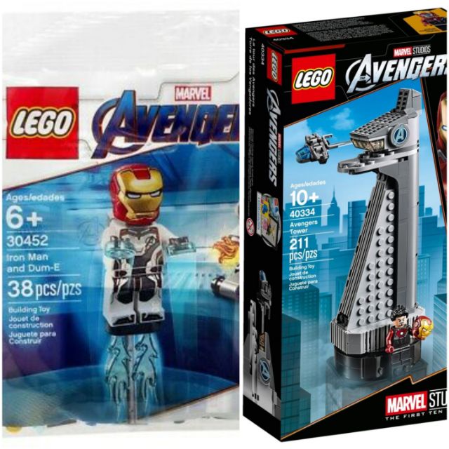 Lego 30452 Iron Man and Dum E Polybag 40334 Avengers Tower Shopee Malaysia