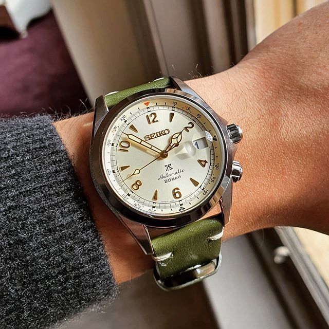 Seiko SPB123J1 Prospex Alpinist Made in Japan Automatic 200M Sapphire Glass Green Leather Watch SBDC093 Shopee Malaysia