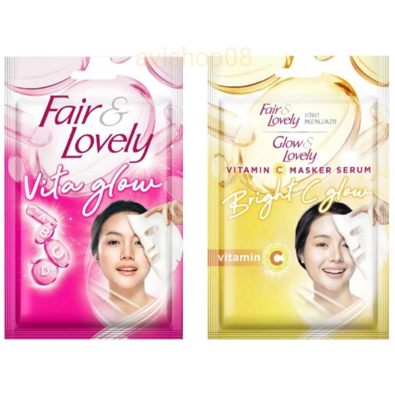 Glow & Lovely Vitamin C Serum Sheet Mask 20G | Shopee Malaysia