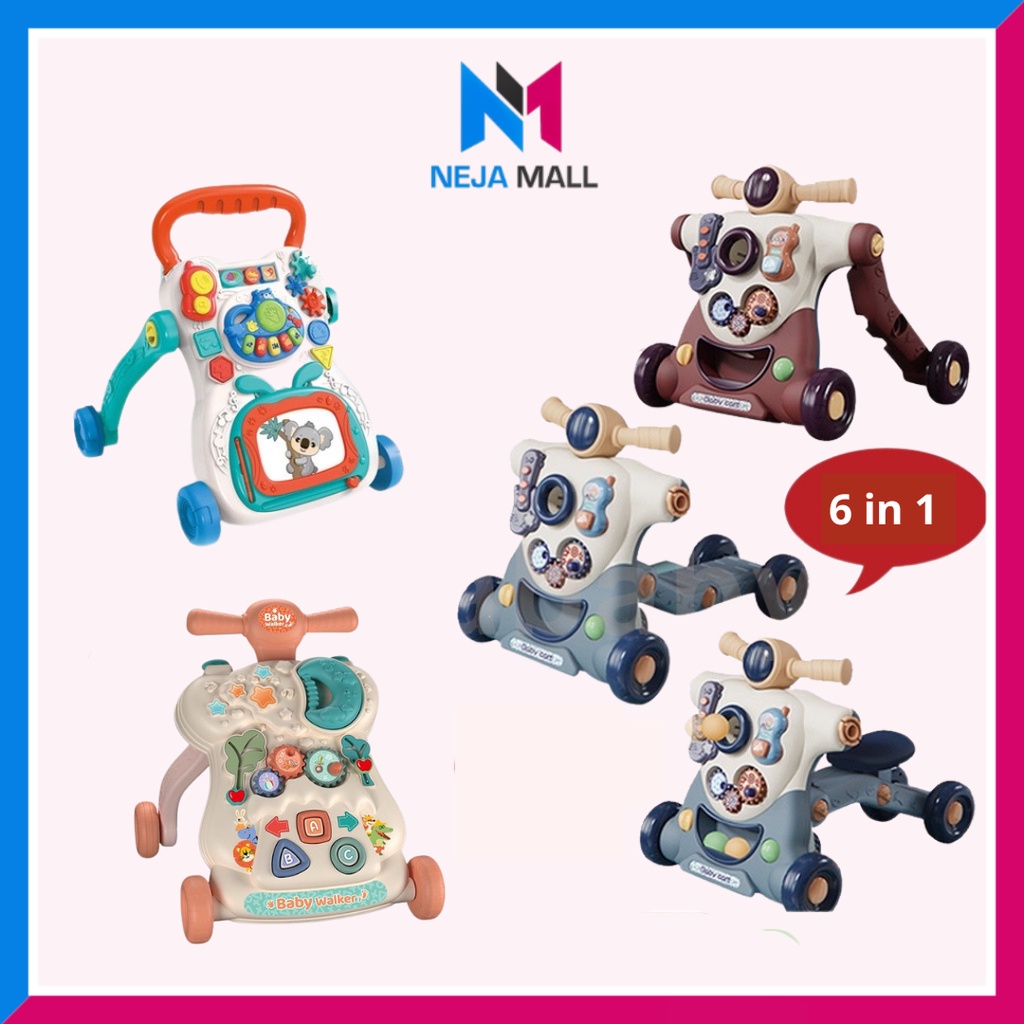 NEJA Ready Stock Musical Baby Walker Baby Walkers Learning Walker Baby
