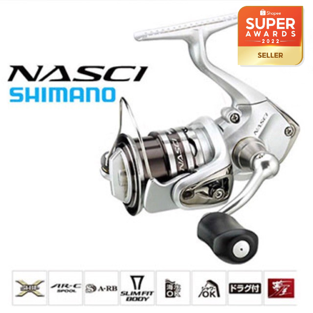 13 NEW SHIMANO NASCI HG Spinning Reel with 1 Year Local Warranty & Free  Gift